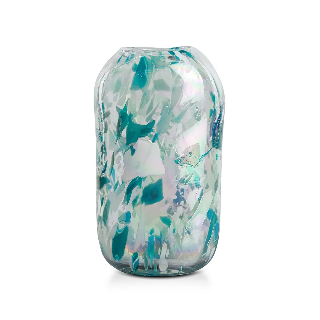Poppy Teal Vase