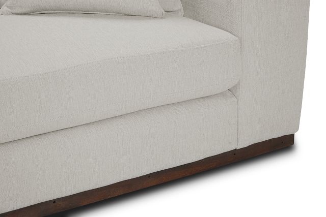 Mckenzie White Fabric Left Chaise Sectional