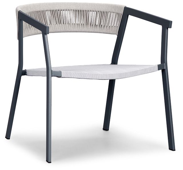 Valencia Gray Sling Arm Chair