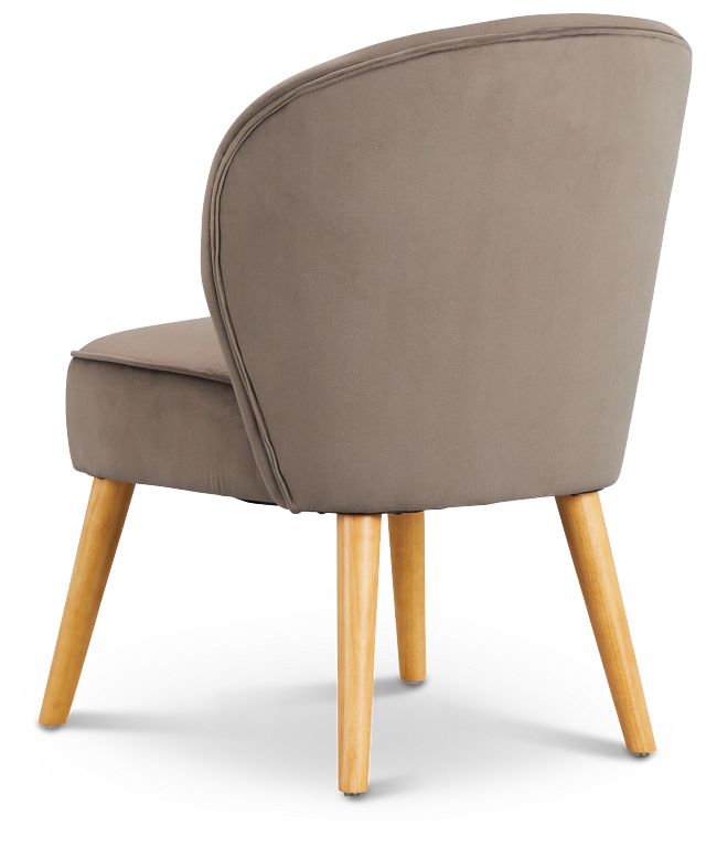 Kate Dark Gray Velvet Accent Chair