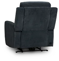 Dean Dark Blue Fabric Power Recliner
