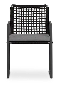 Sunrise Dark Gray Aluminum Arm Chair