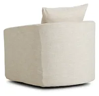 Willow Light Beige Fabric Swivel Chair