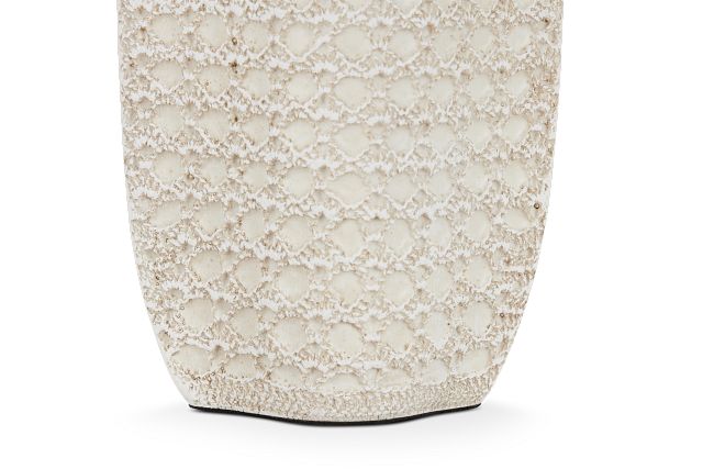 Nolie White Short Vase