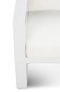 Lisbon White Aluminum Small Right Sectional