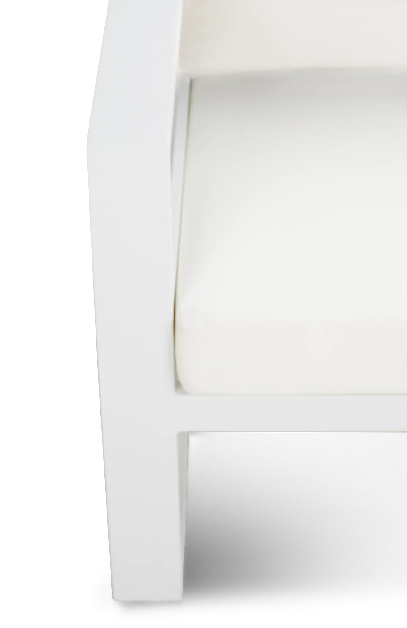 Lisbon White Aluminum Small Right Sectional