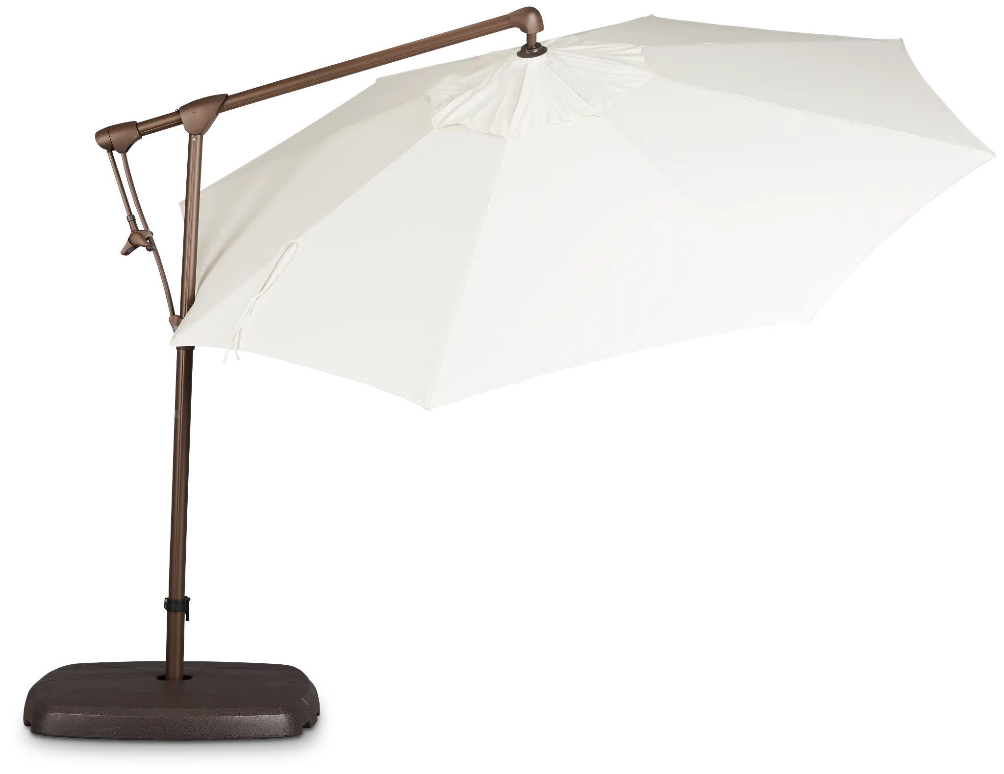 Grenada White Cantilever Umbrella Set Grenada White Cantilever Umbrella Set