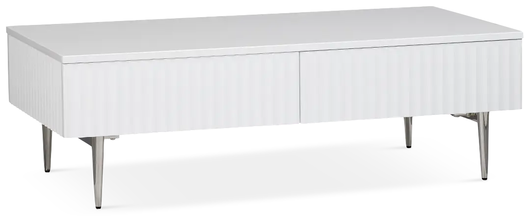 Surge White Rectangular Coffee Table Surge White Rectangular Coffee Table