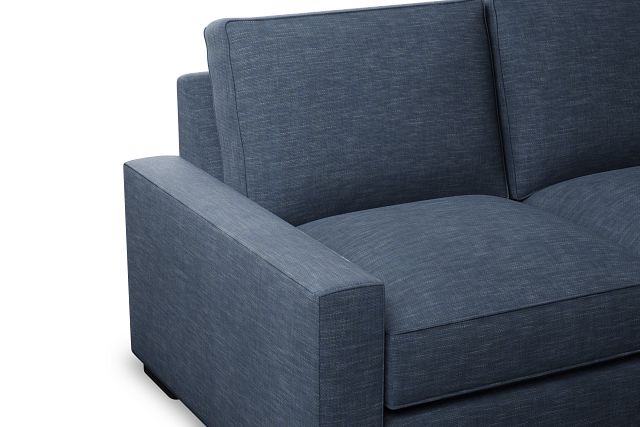 Edgewater Elevation Dark Blue Loveseat