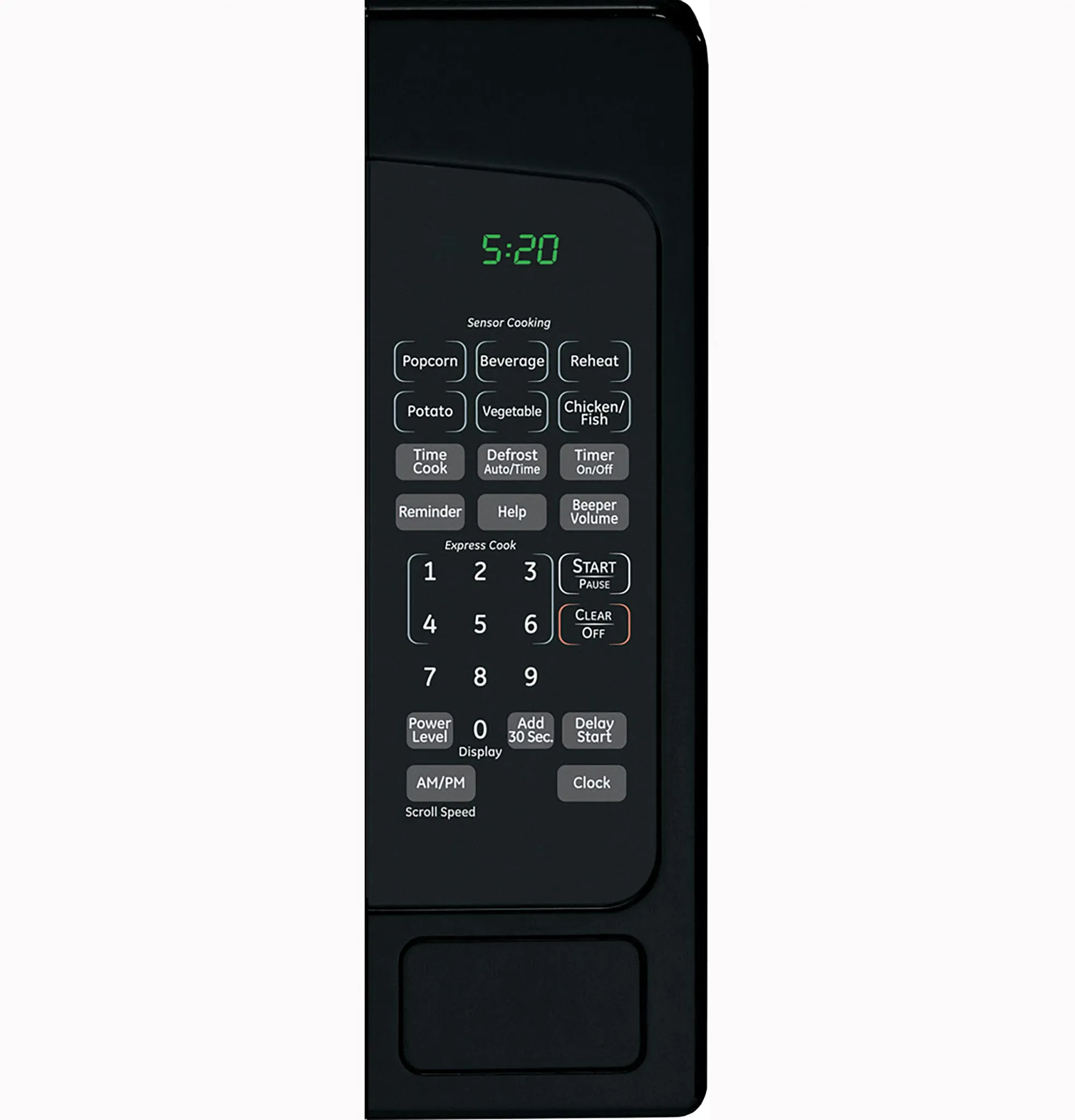 Ge 30 Series Black Countertop Microwave