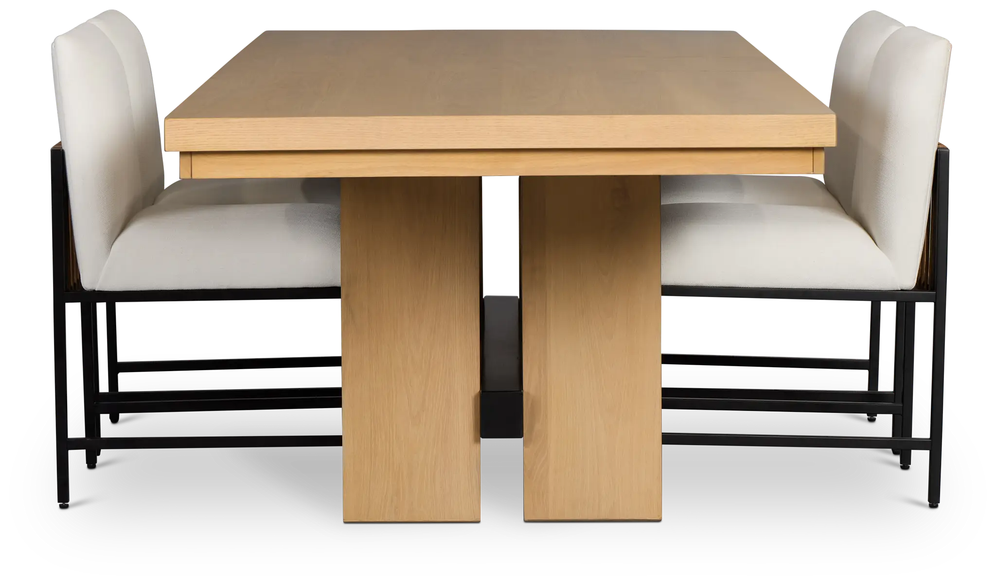 Highland Light Tone Rect Table & 4 Upholstered Chairs Highland Light Tone Rect Table & 4 Upholstered Chairs