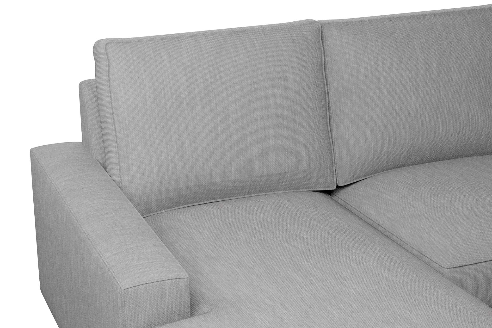 Edgewater Revenue Gray Large Left Chaise Sectional