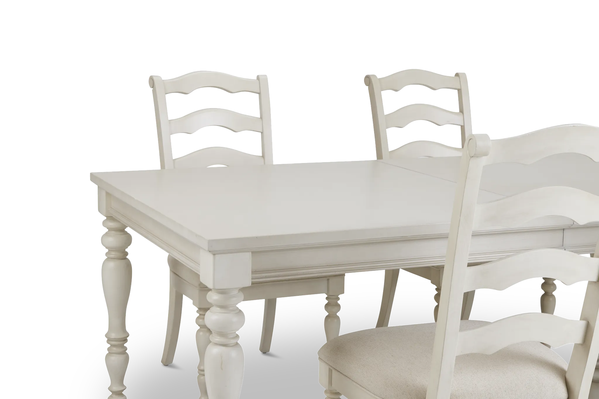 Savannah Ivory Rect Table & 4 Chairs