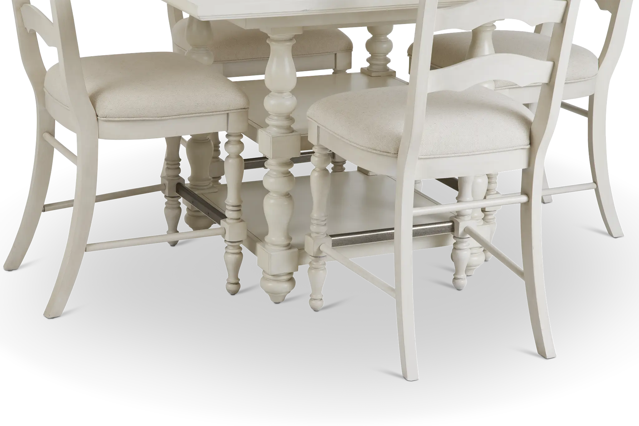 Savannah Ivory High Table & 4 Barstools Savannah Ivory High Table & 4 Barstools