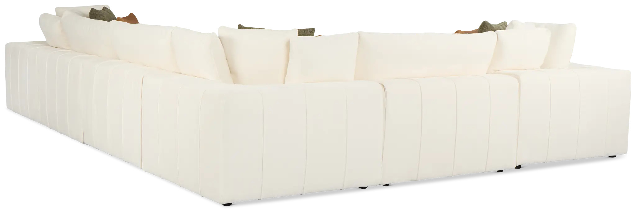 Cruz White Fabric 6-piece Modular Sectional Cruz White Fabric 6-piece Modular Sectional