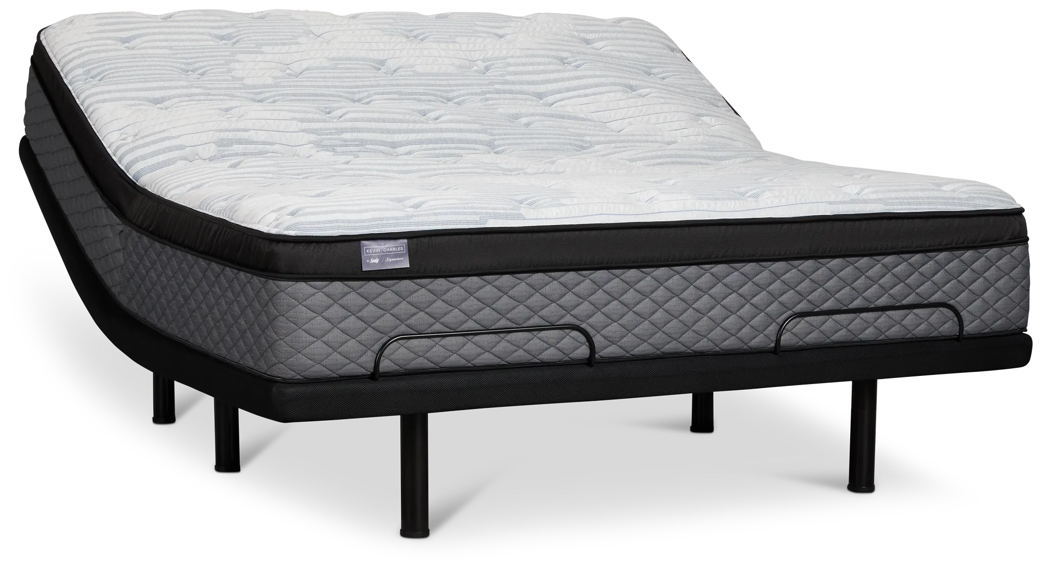 Kevin Charles By Sealy Signature Plush Plus Adjustable Mattress Set