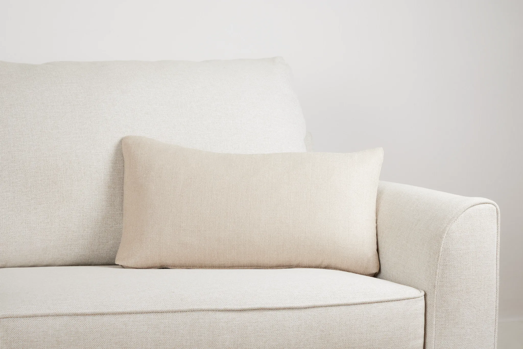 Zeke Beige Lumbar Accent Pillow