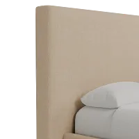 Grayton Elite Taupe 54" Upholstered Platform Bed