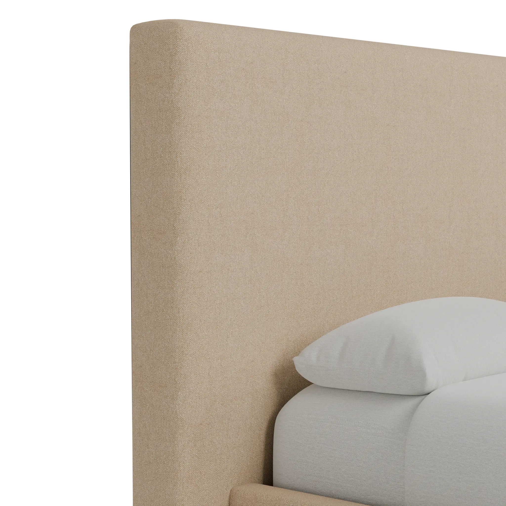Grayton Elite Taupe 54" Upholstered Platform Bed Grayton Elite Taupe 54" Upholstered Platform Bed
