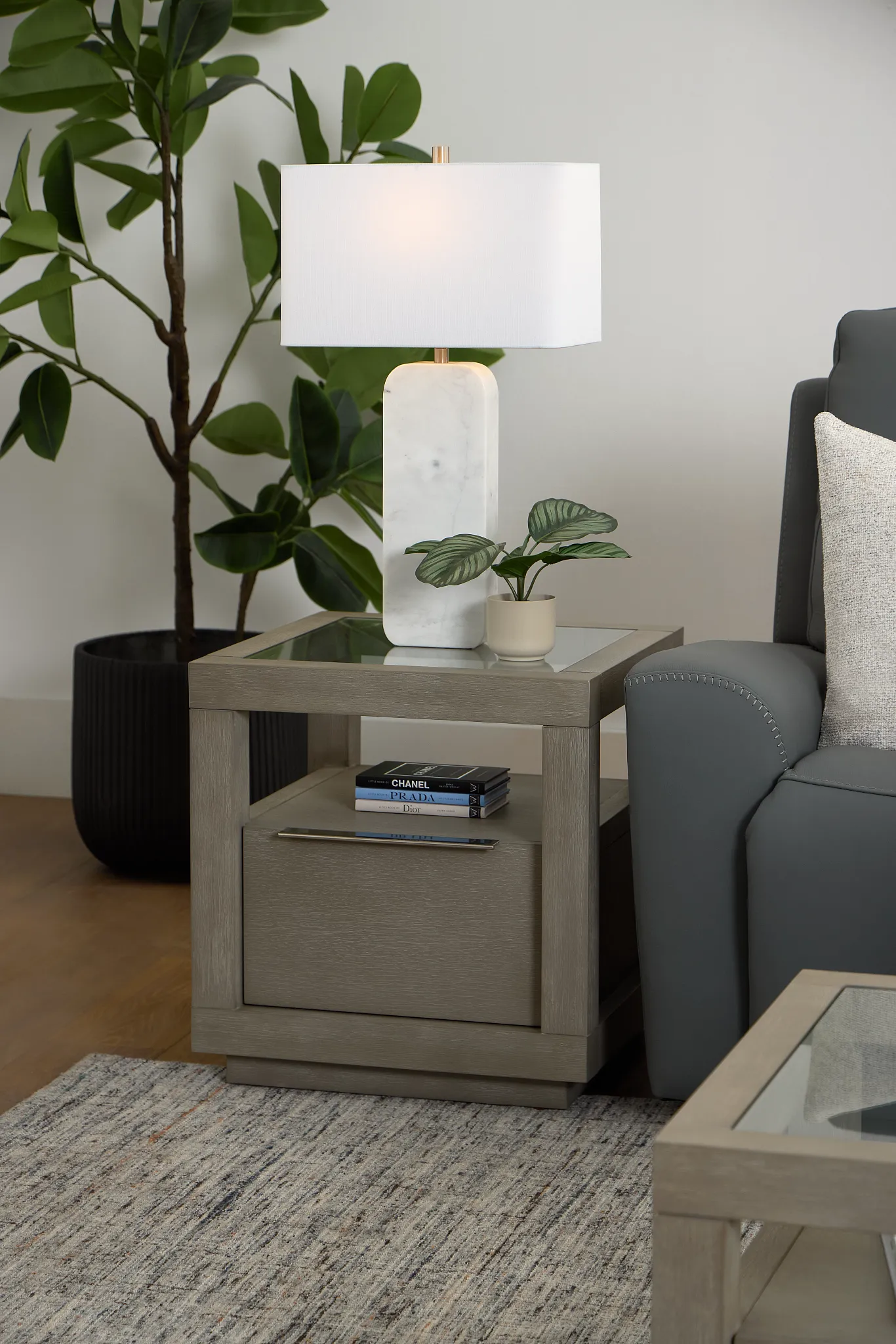 Madden Light Tone End Table