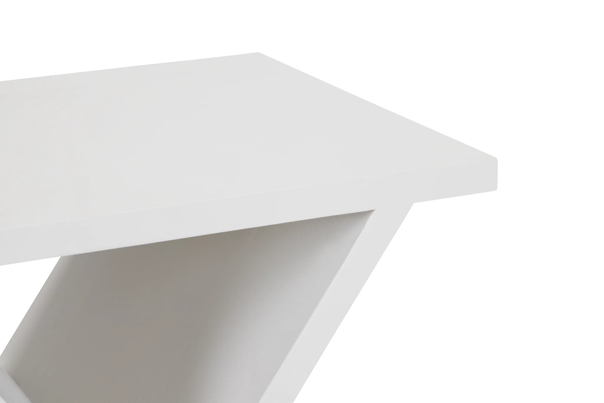 Ardsley White Wood Accent Table