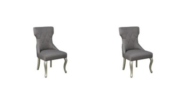 Coralayne Dark Gray Upholstered Side Chair