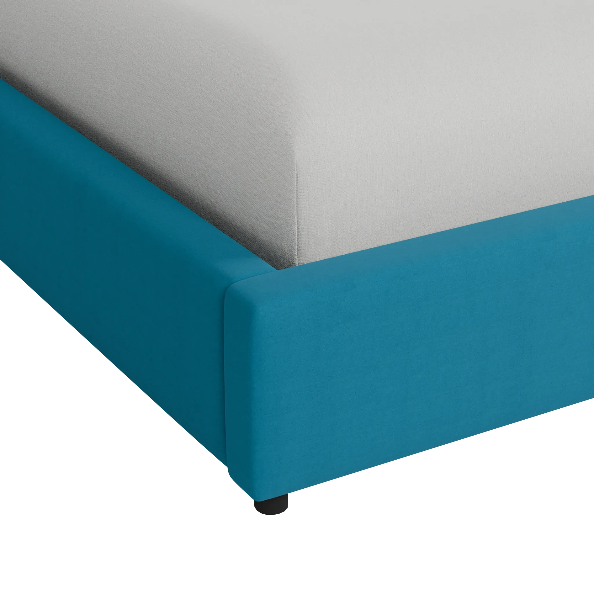 Grayton Sutton Blue 44" Upholstered Platform Bed