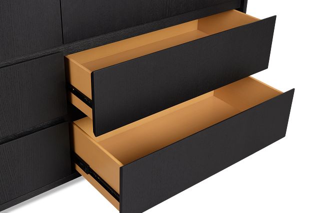 Nomad Black Dresser & Mirror