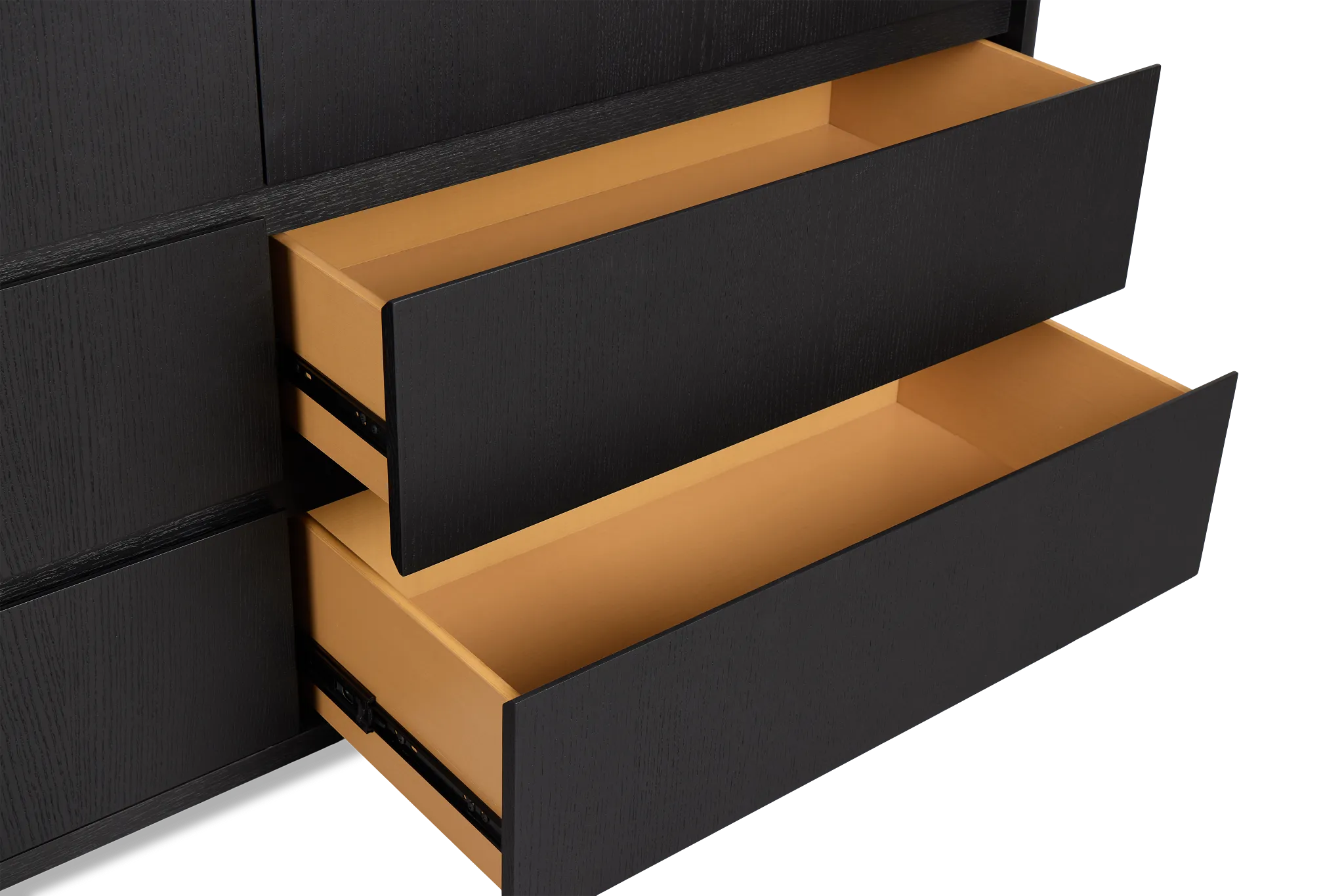 Nomad Black Dresser & Mirror