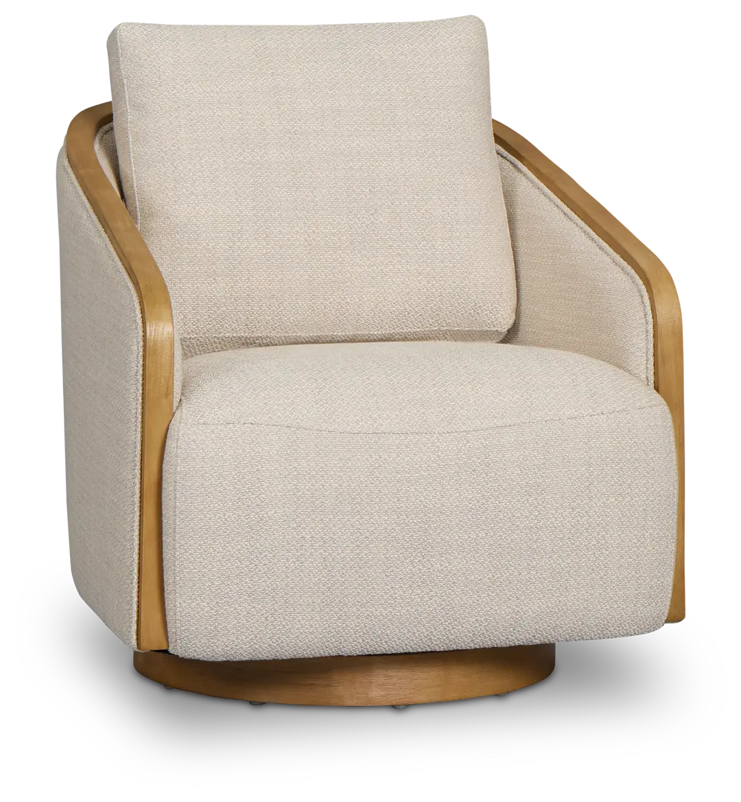 Campbell Gray Fabric Swivel Accent Chair Campbell Gray Fabric Swivel Accent Chair