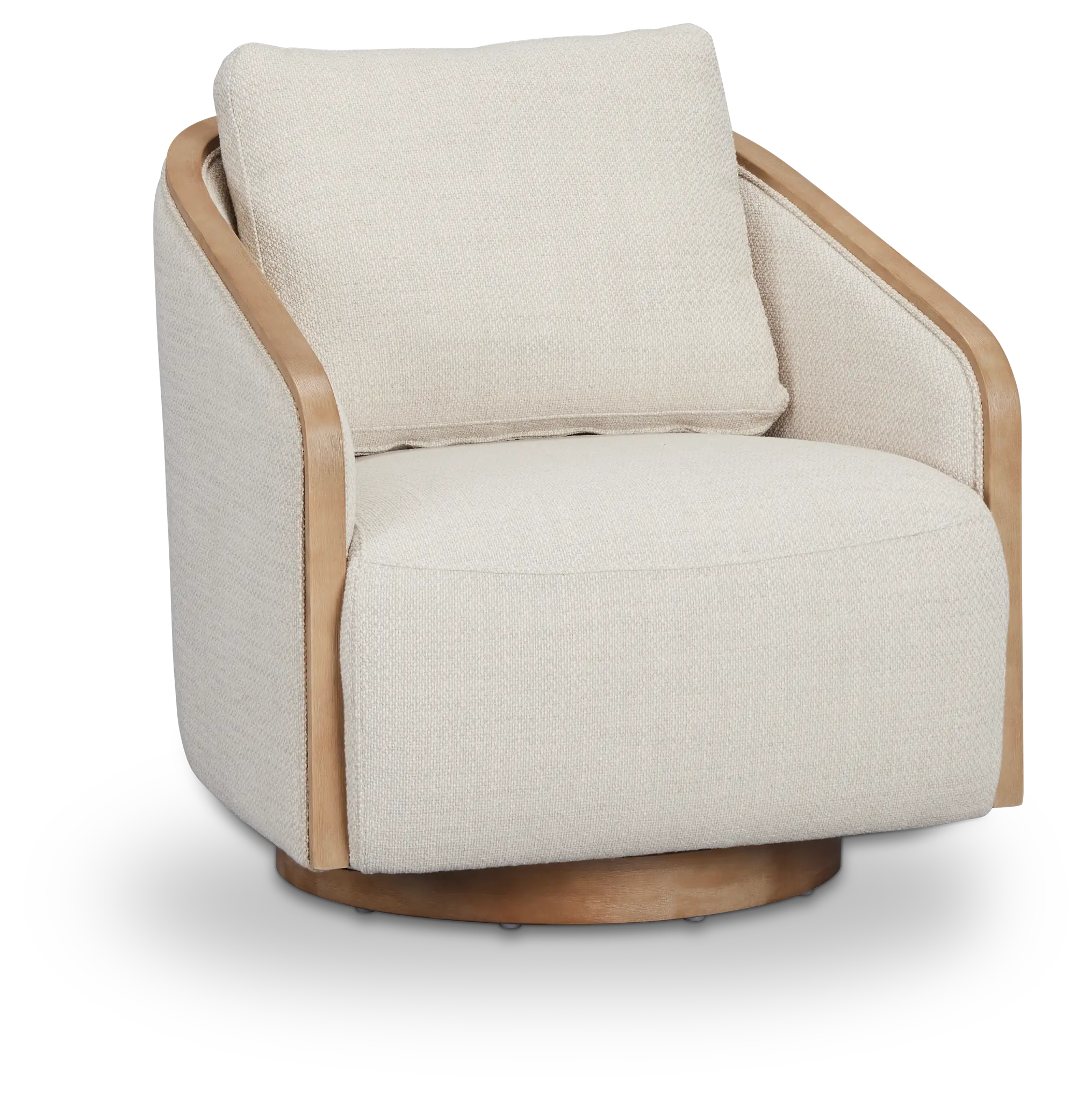 Campbell Gray Fabric Swivel Accent Chair Campbell Gray Fabric Swivel Accent Chair