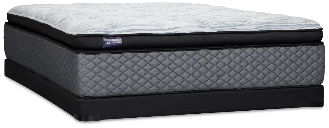 Kevin Charles By Sealy Signature Ultra Plush Low-profile Mattress Set