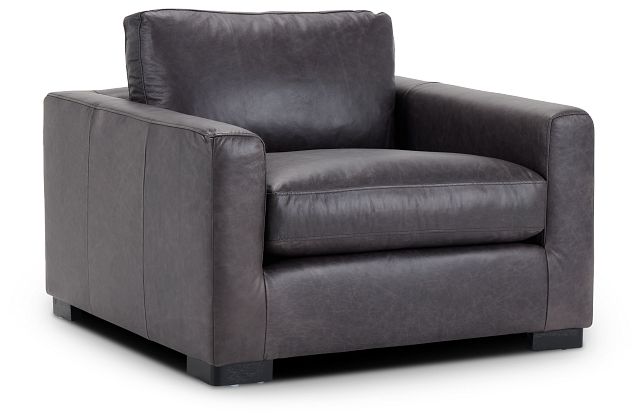 Bohan Black Leather Chair