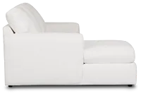 Rhodes White Fabric Left Chaise Sectional