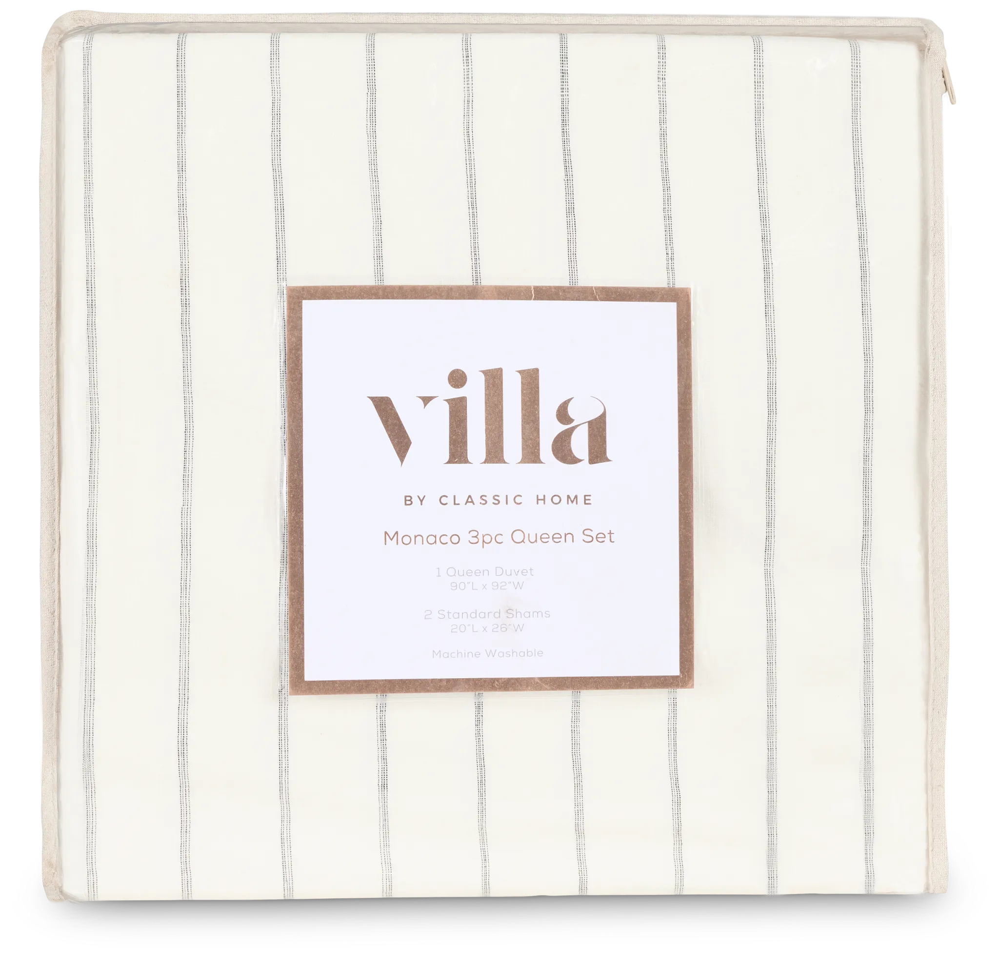 Monaco Ivory 3 Piece Duvet Set