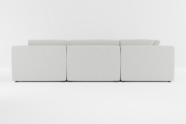 Destin Delray Pewter Fabric 8-piece Modular Sectional