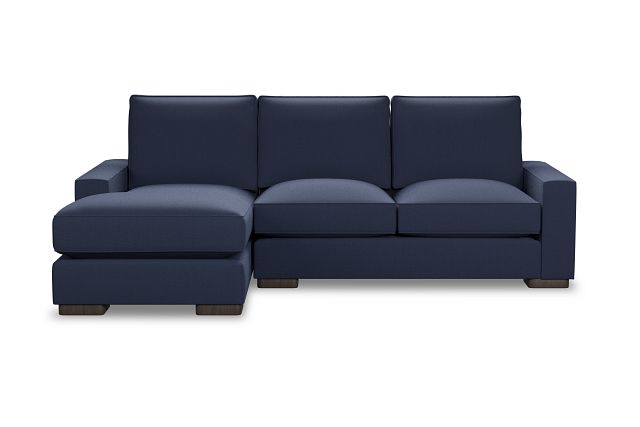 Edgewater Peyton Dark Blue Left Chaise Sectional