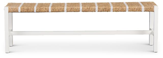 Nantucket Two-tone Woven Dining Bench