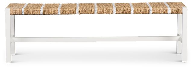 Nantucket Two-tone Woven Dining Bench