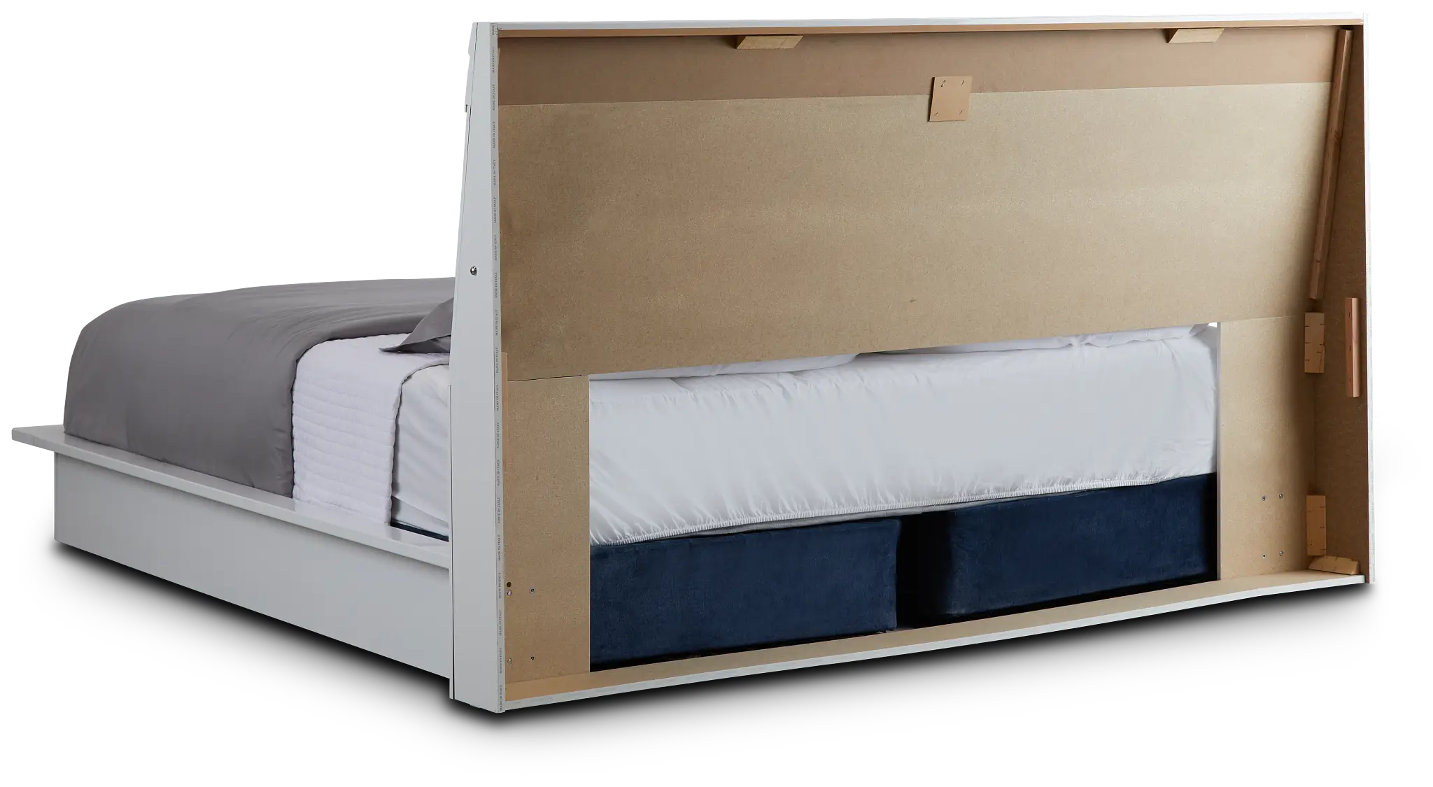 Midtown White Wood Platform Bed Midtown White Wood Platform Bed