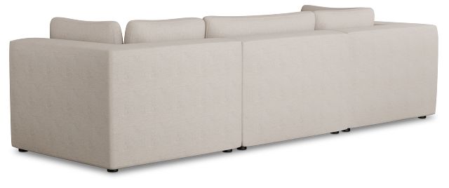 Destin Sutton Beige Fabric 3 Piece Modular Sofa