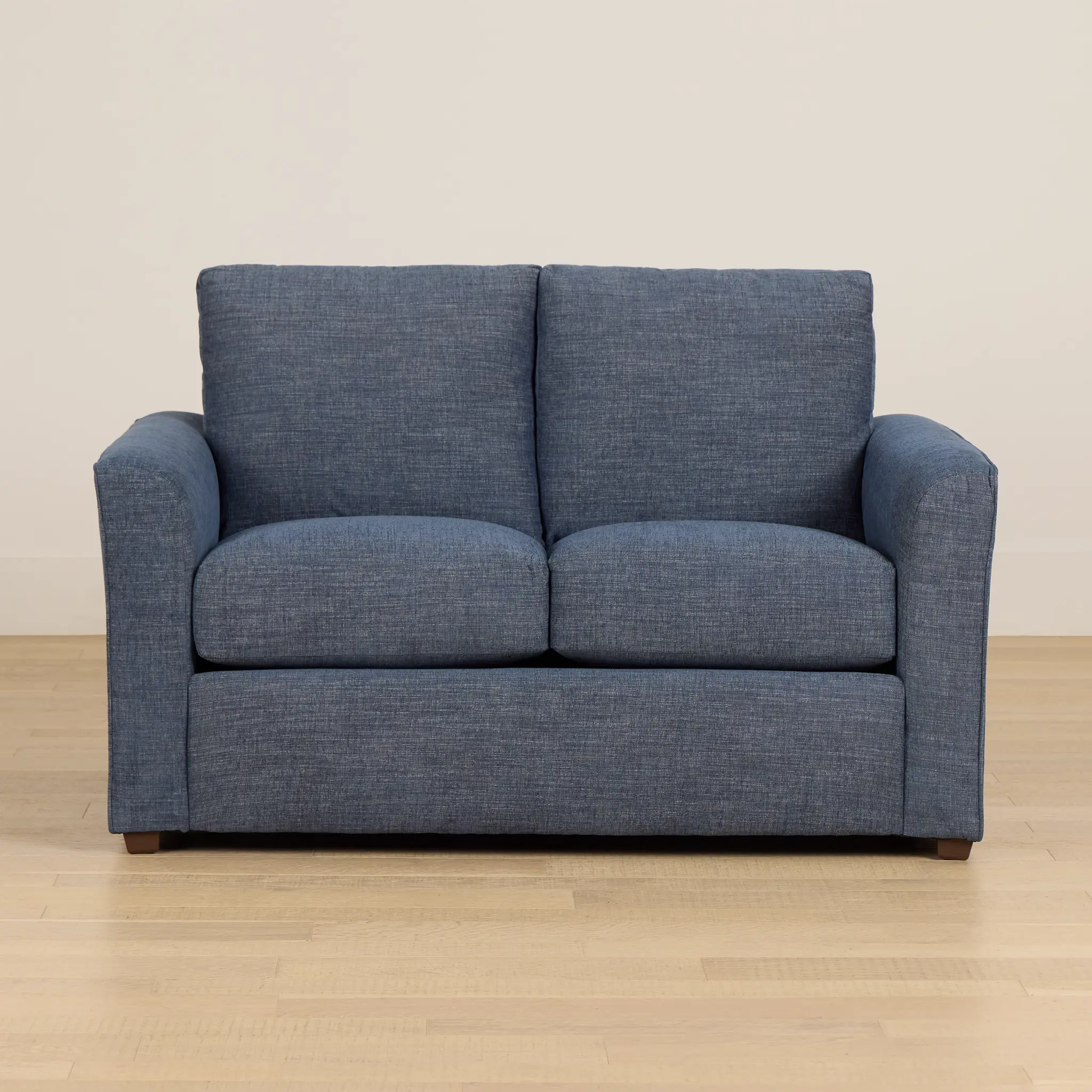 Davis Dark Blue Micro Loveseat Davis Dark Blue Micro Loveseat