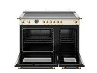 Bertazzoni Heritage Series White 48" Induction Range
