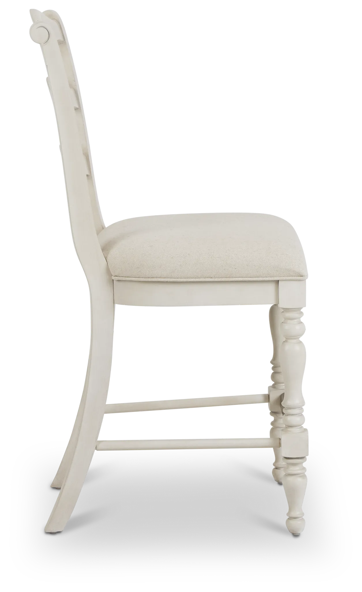 Savannah Ivory 24" Upholstered Barstool