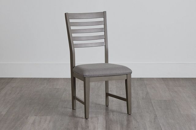 Zurich Gray Slat Side Chair