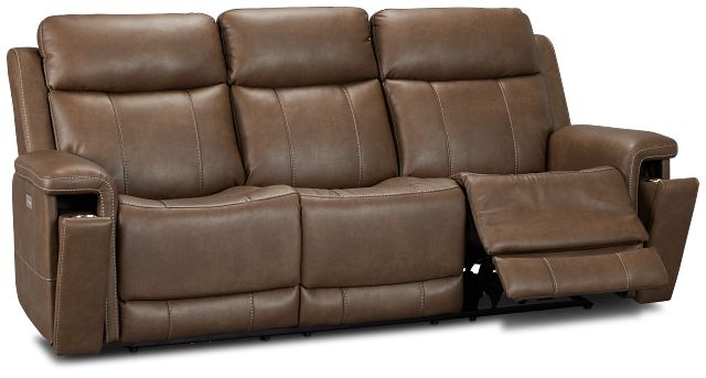 Jayden Brown Micro Power Reclining Sofa