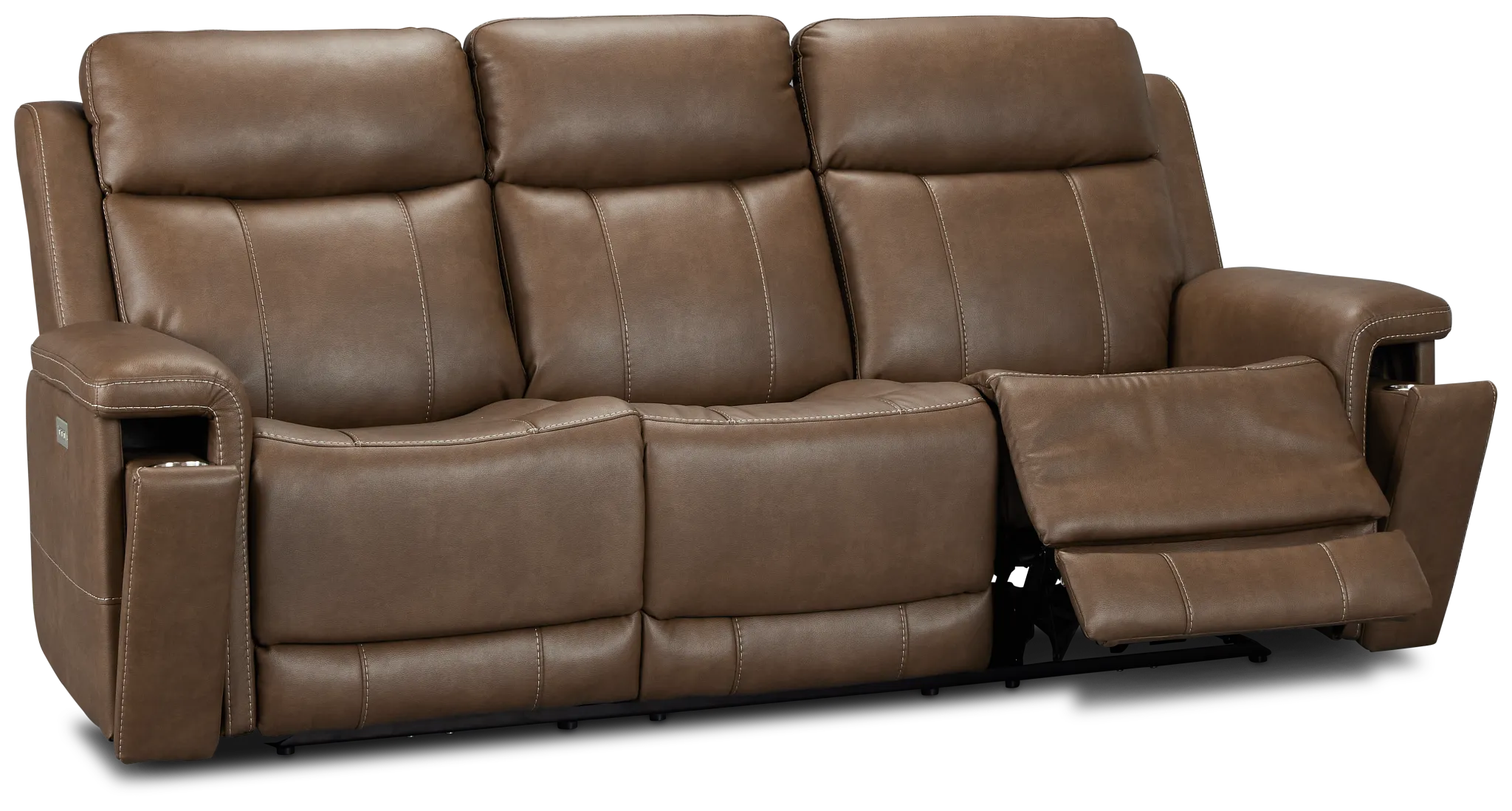 Jayden Brown Micro Power Reclining Sofa