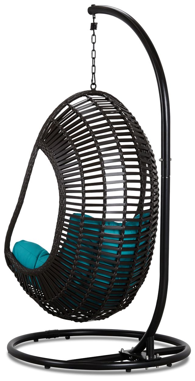 Verano Dark Teal Hanging Chair (3)