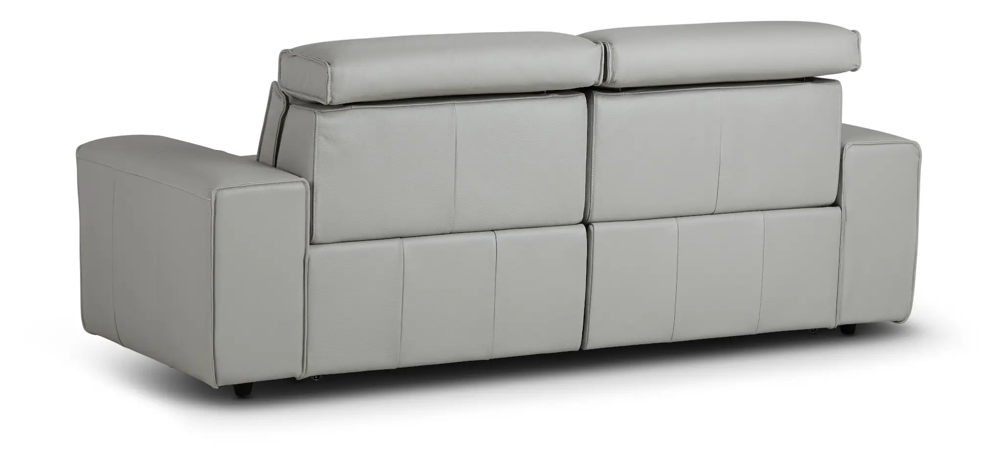 Carmelo Gray Leather Power Reclining Sofa Carmelo Gray Leather Power Reclining Sofa