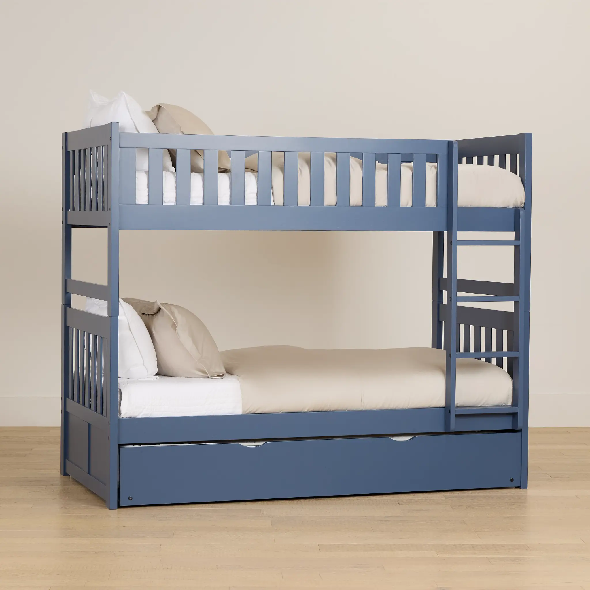 Charleston Dark Blue Trundle Bunk Bed Charleston Dark Blue Trundle Bunk Bed